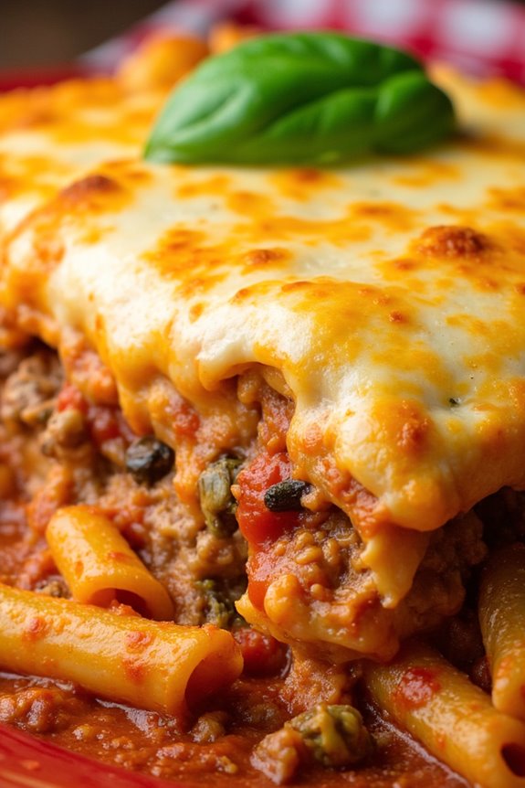 italian hamburger casserole recipe