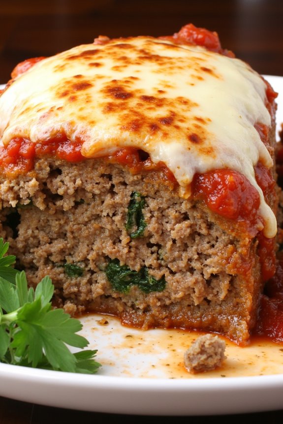 italian meatloaf with mozzarella