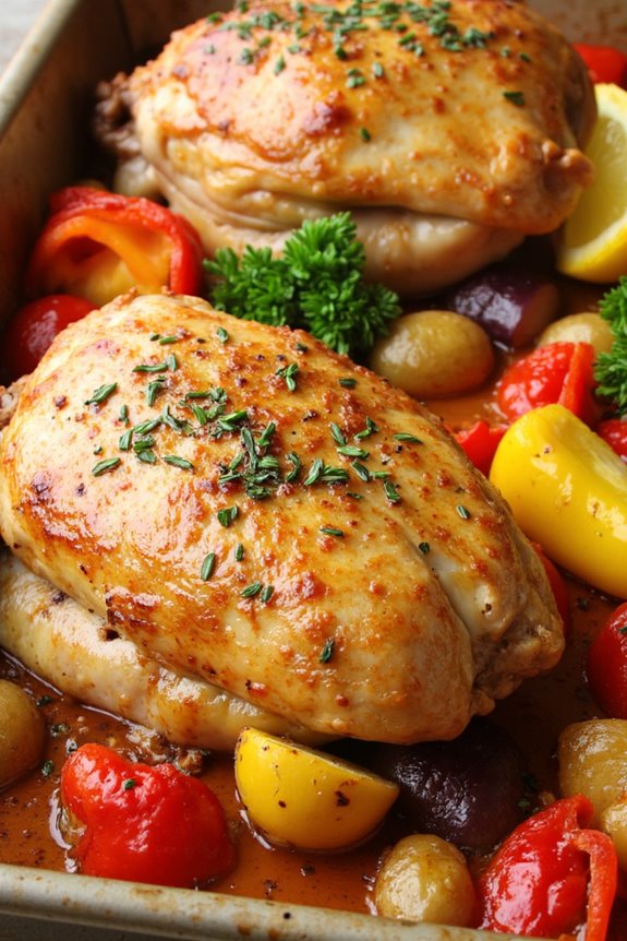 lemon herb chicken casserole
