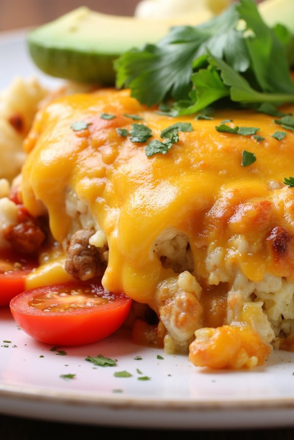 low carb taco casserole delight