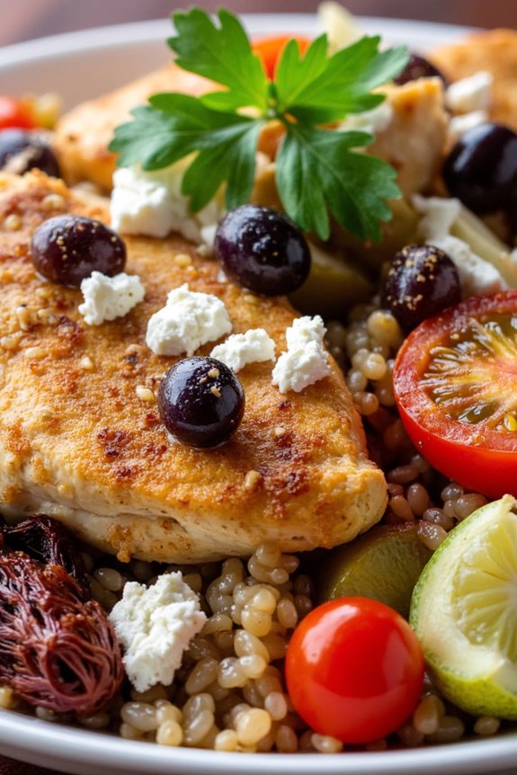 mediterranean chicken quinoa casserole