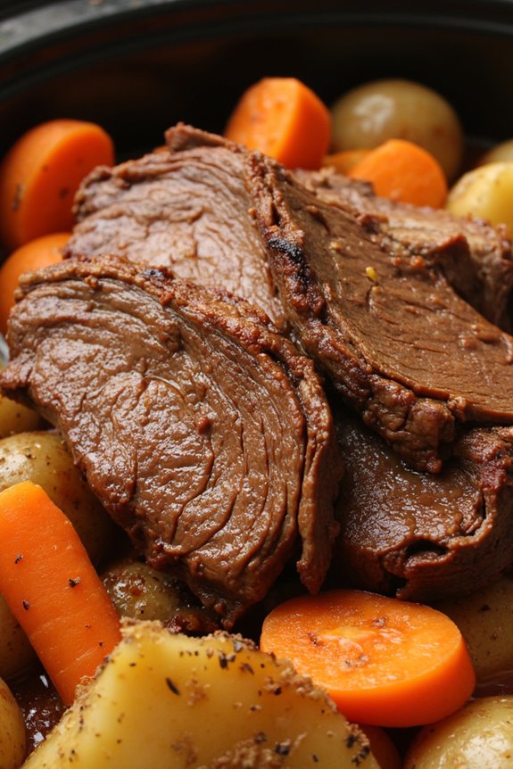 mouth watering slow cooked pot roast