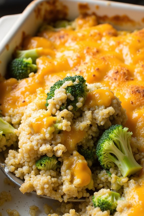 nutritious quinoa broccoli casserole
