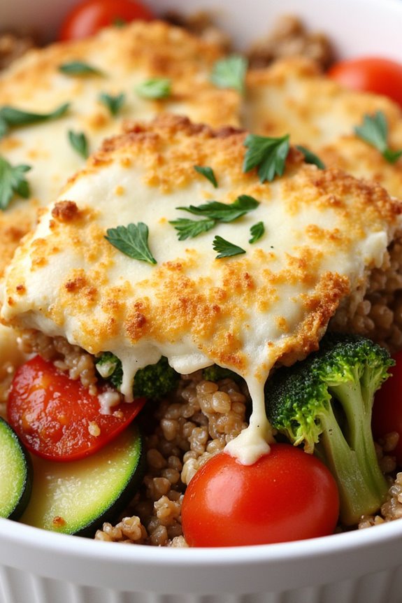 nutritious quinoa vegetable casserole