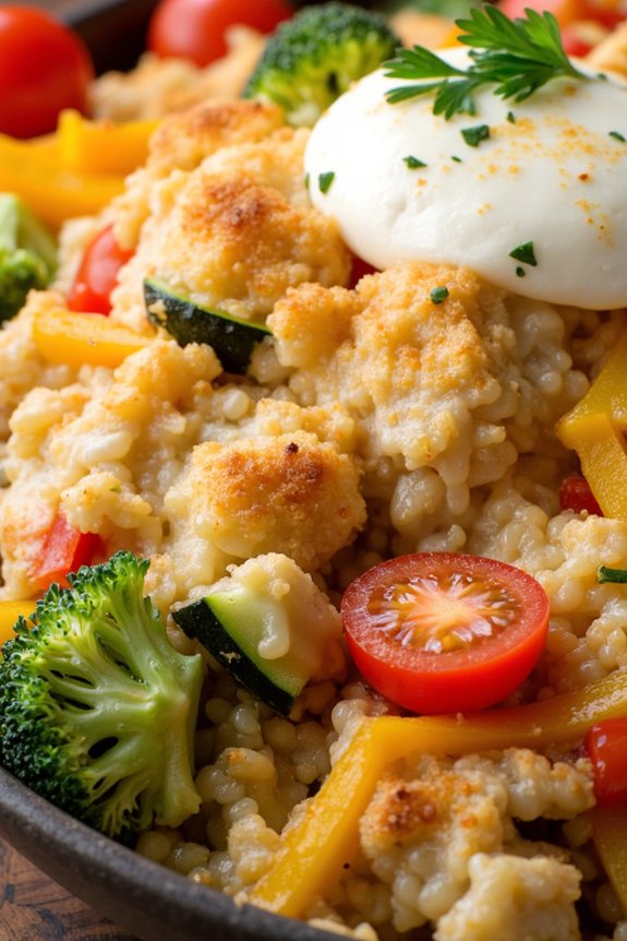nutritious vegetable quinoa casserole