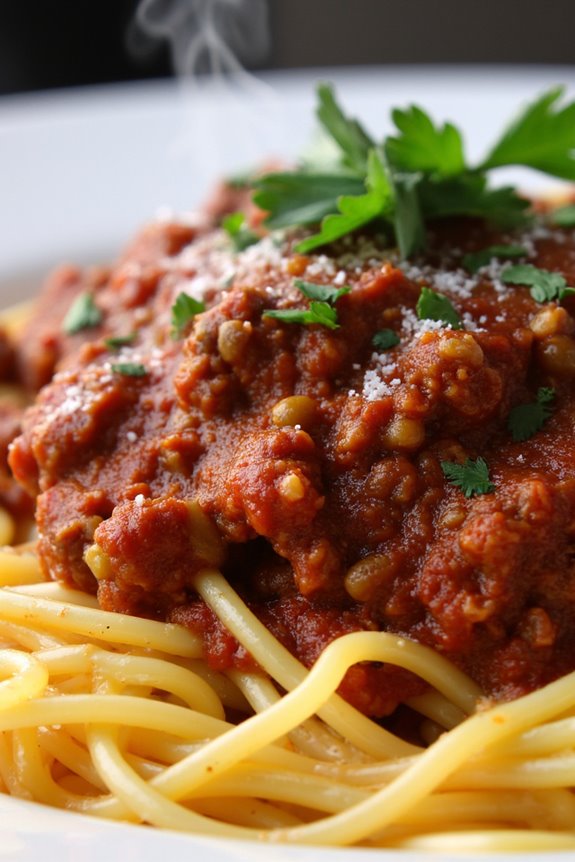 rich and savory meat sauce