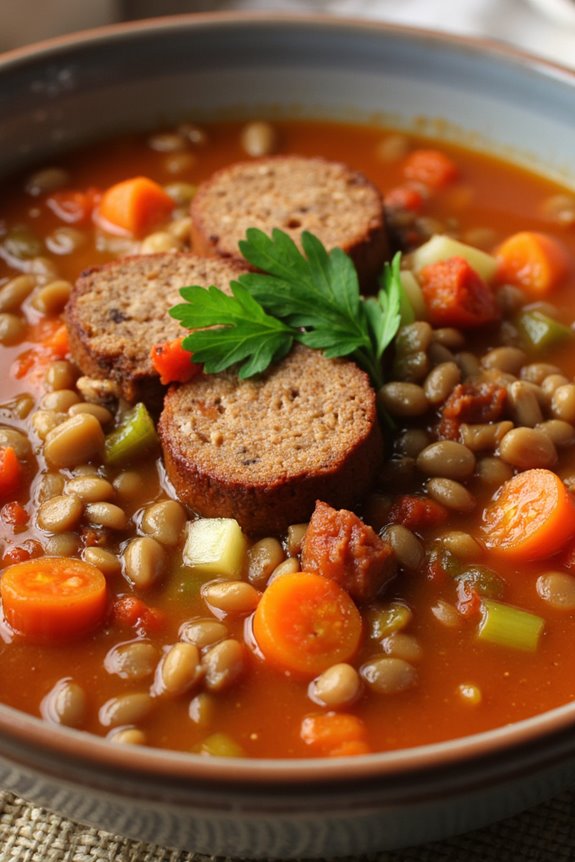 sausage lentil soup recipe