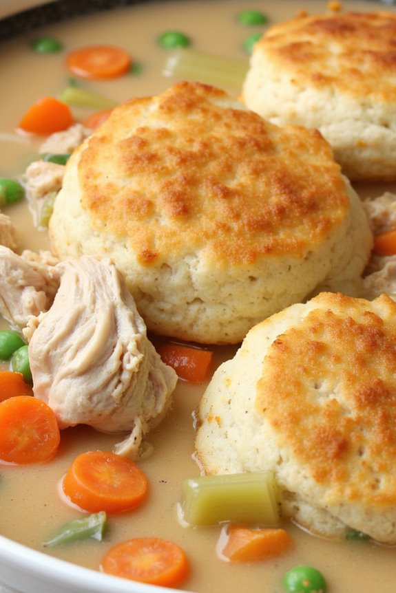 savory chicken and dumplings