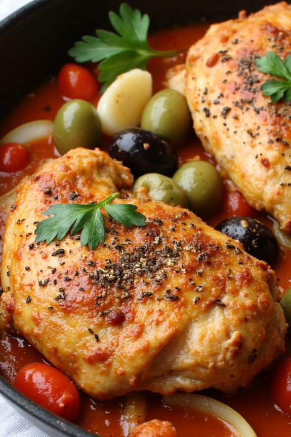 savory crockpot chicken dish
