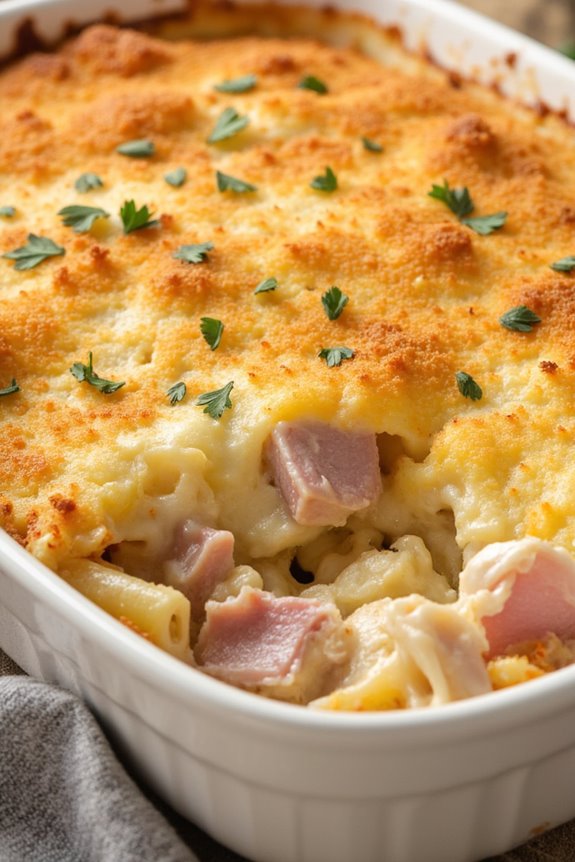 savory ham and cheese casserole
