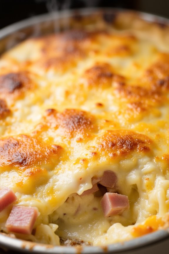 savory ham and potatoes casserole