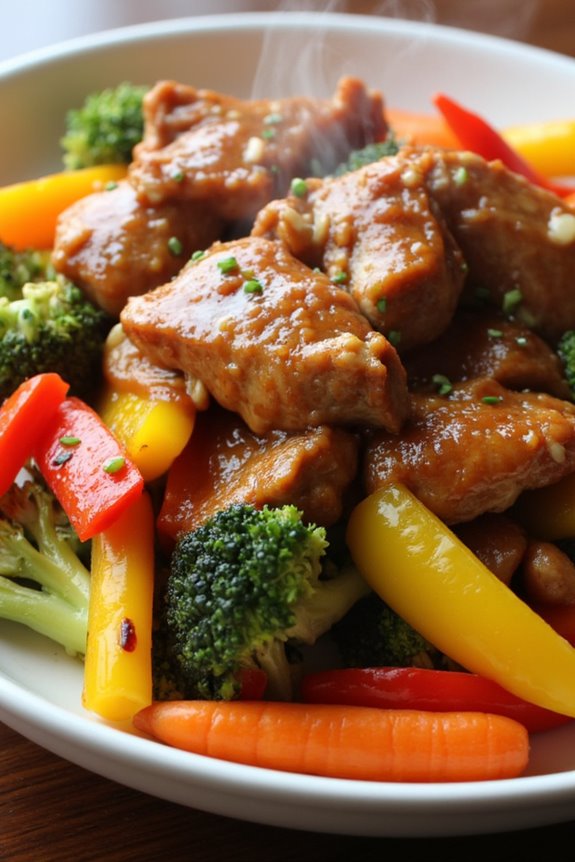 savory honey garlic pork