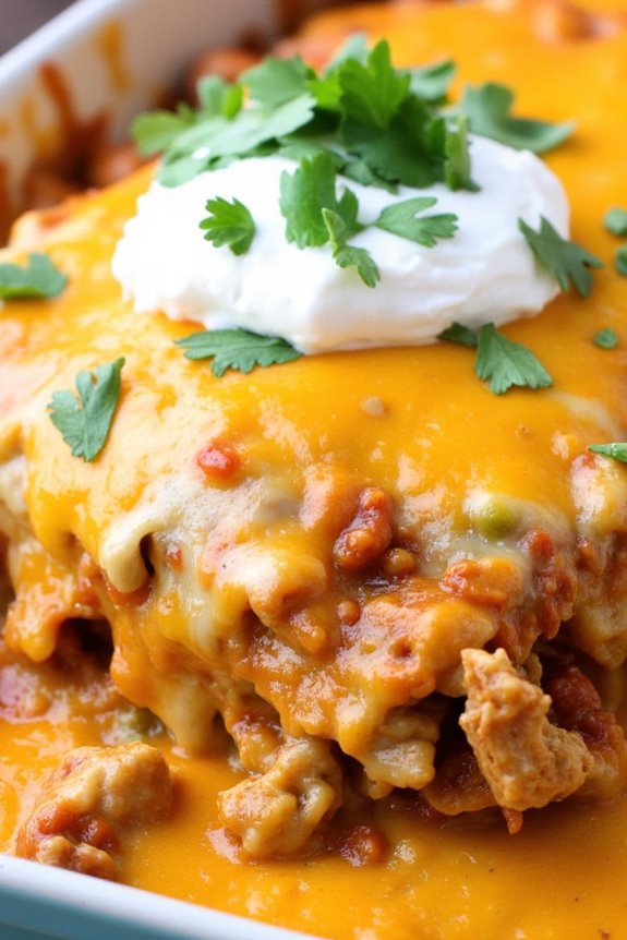 savory mexican chicken casserole