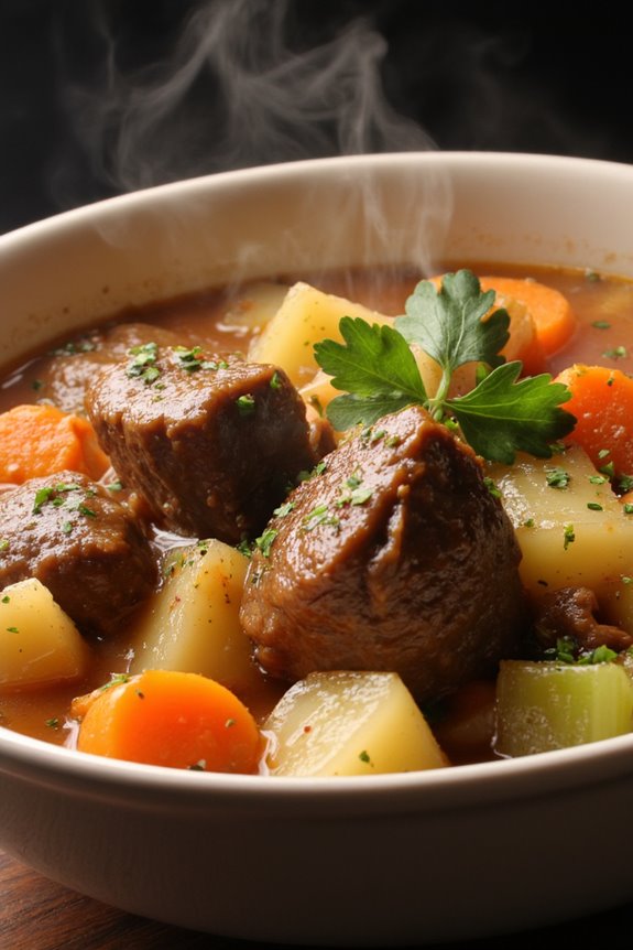 savory slow cooked beef stew
