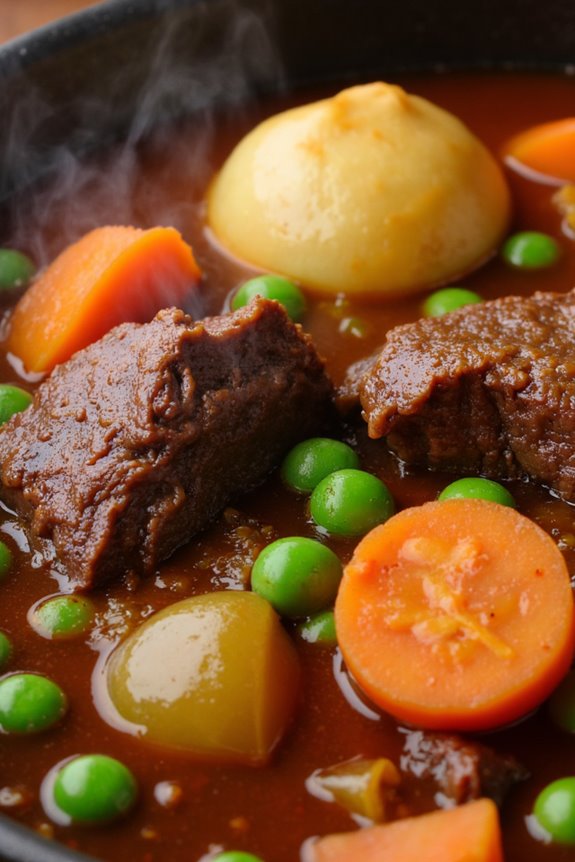 savory slow cooked beef stew