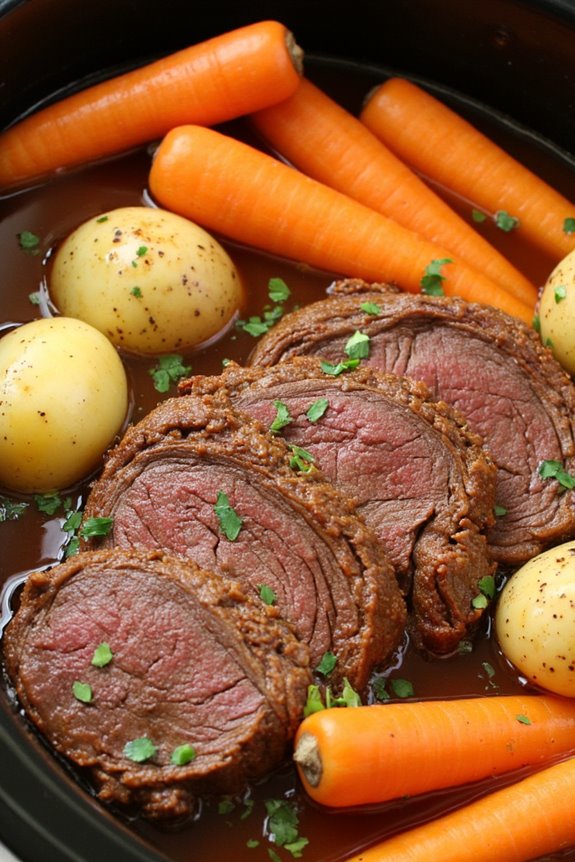 savory slow cooked pot roast
