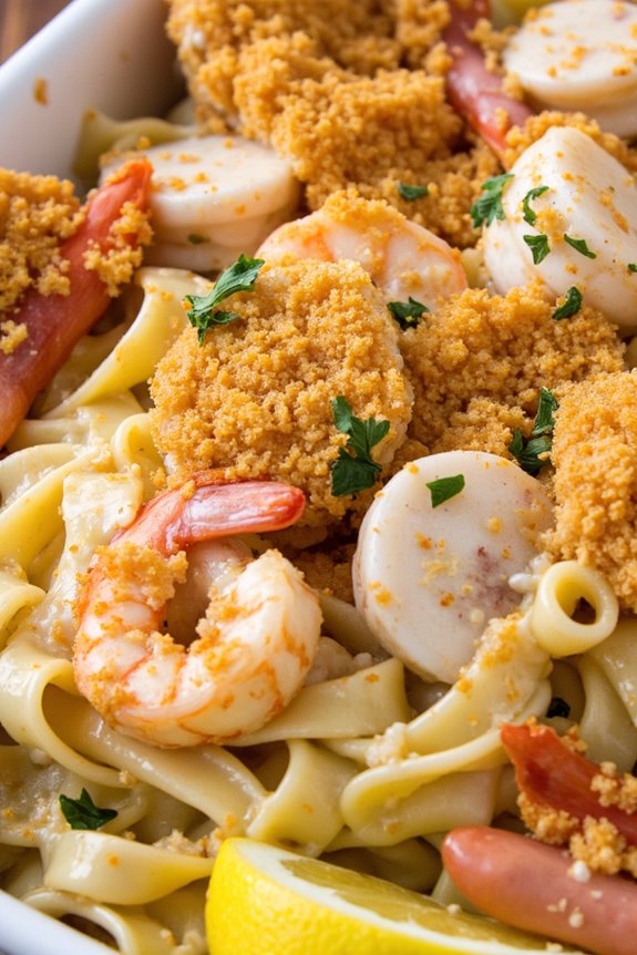 seafood pasta casserole delight