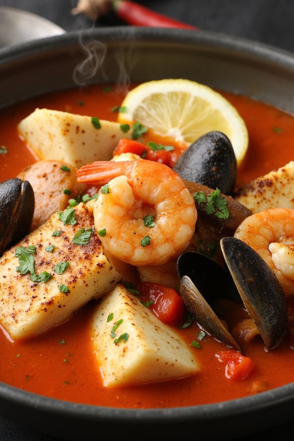 simple coastal seafood stew