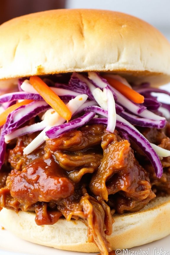 slow cooked bbq pulled pork