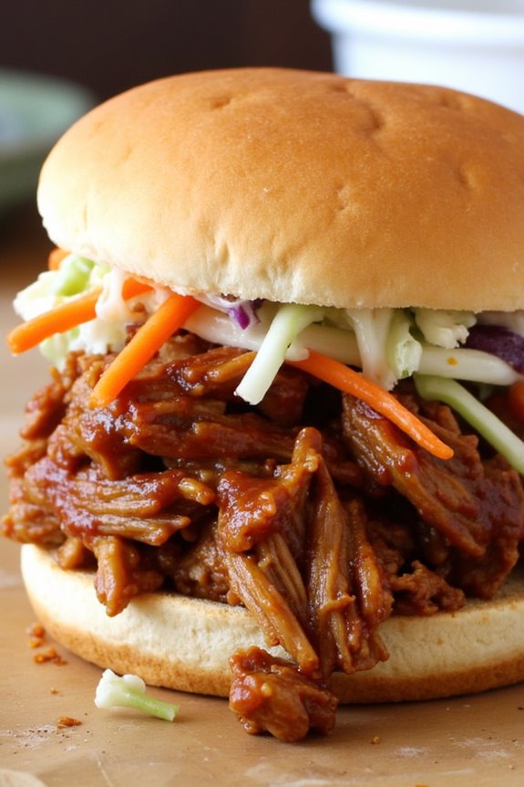 slow cooked bbq pulled pork