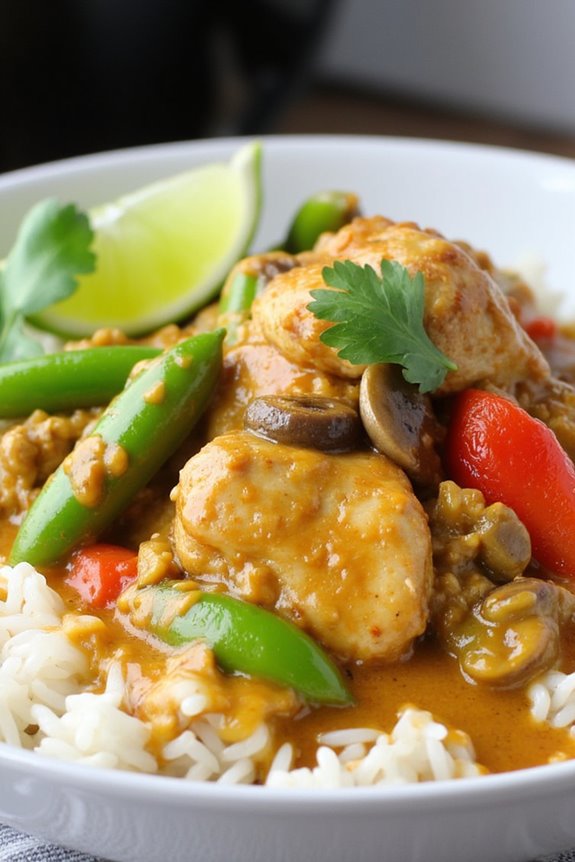 slow cooked thai green curry