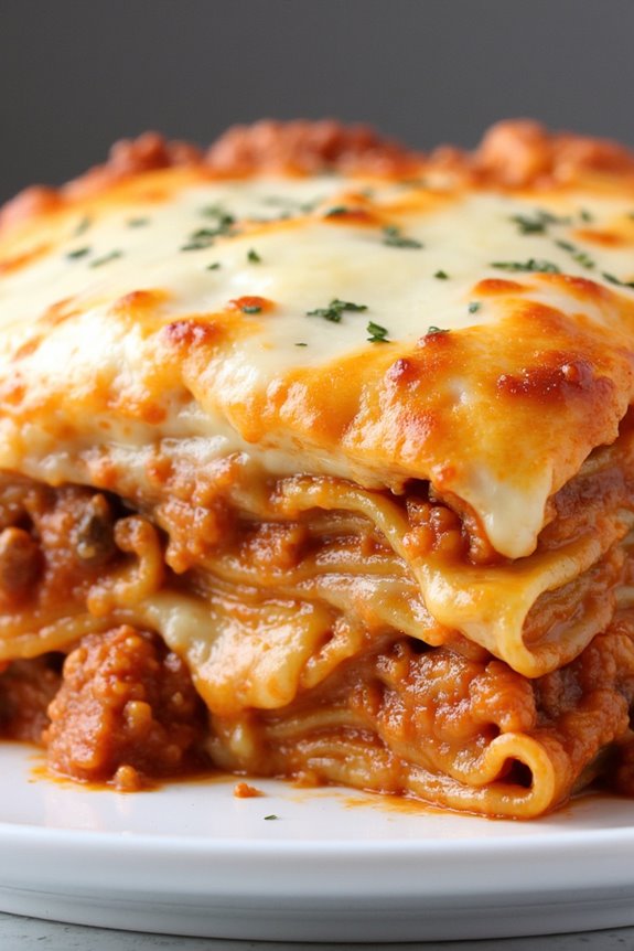 slow cooker cheesy lasagna