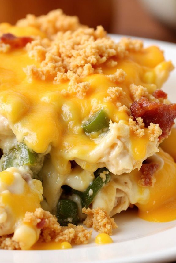 spicy cheesy chicken casserole