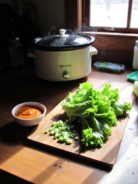 spicy chicken lettuce wraps