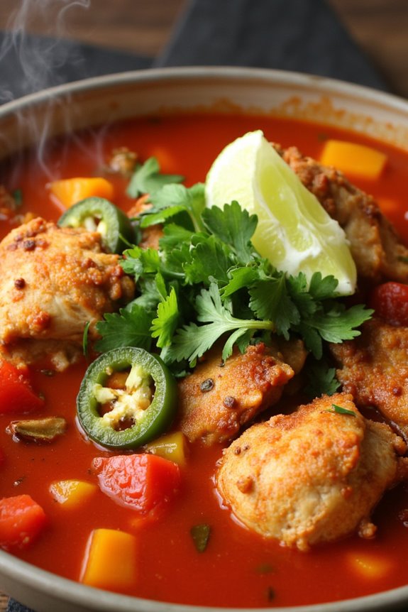 spicy lime chicken stew