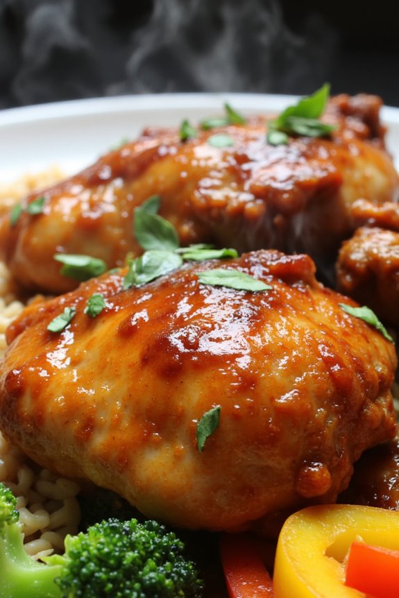 sweet and savory chicken dish