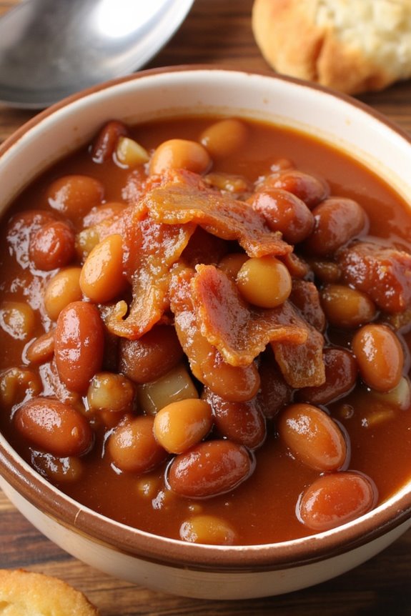 sweet and smoky beans