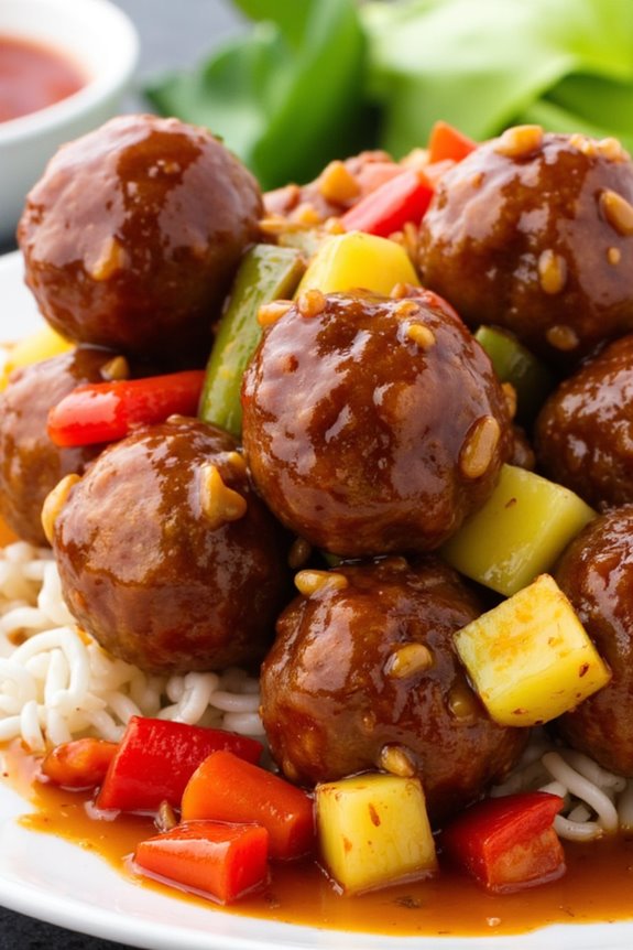 sweet and sour meatballs