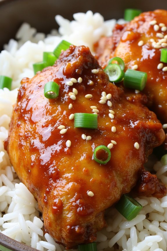 sweet honey garlic chicken