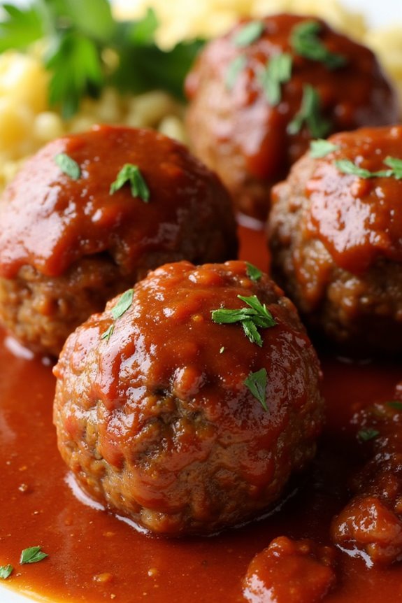 tangy meatballs in crockpot