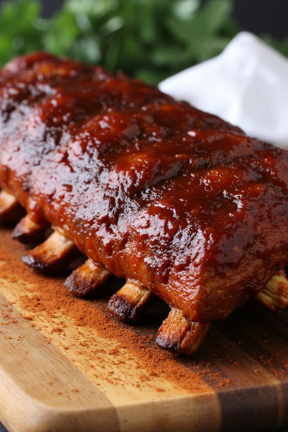 tender slow cooked bbq ribs