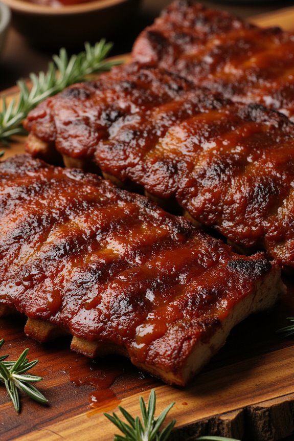 tender slow cooked bbq ribs