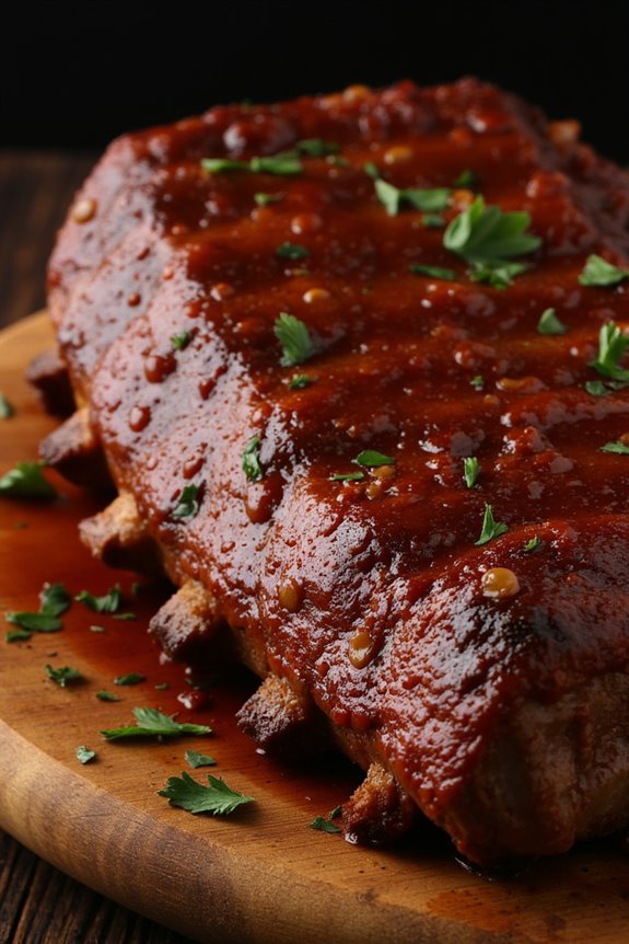 tender slow cooked bbq ribs
