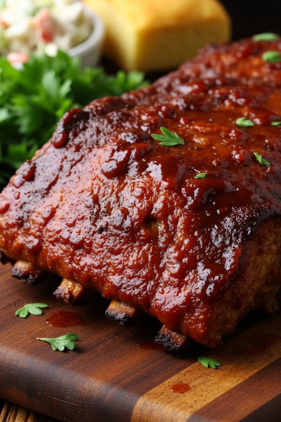tender slow cooked bbq ribs