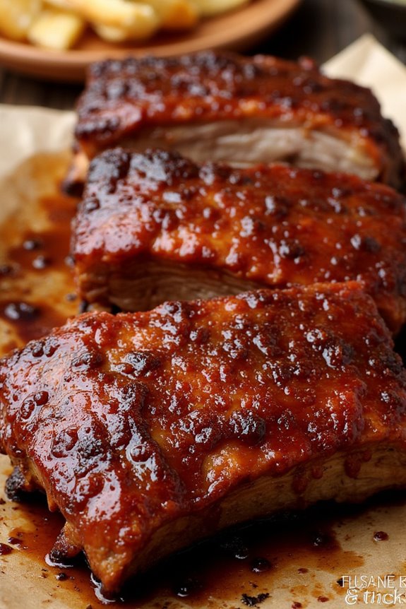 tender slow cooked bbq ribs