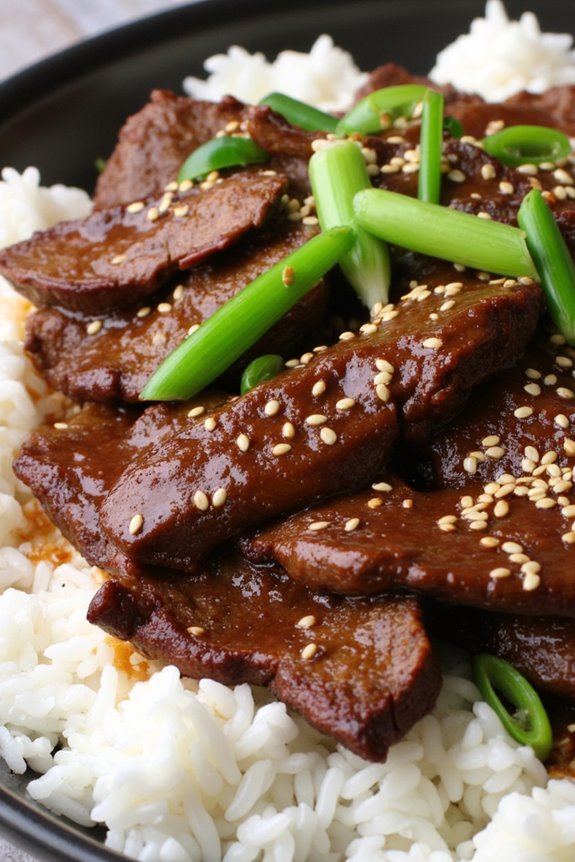 tender slow cooked beef bulgogi