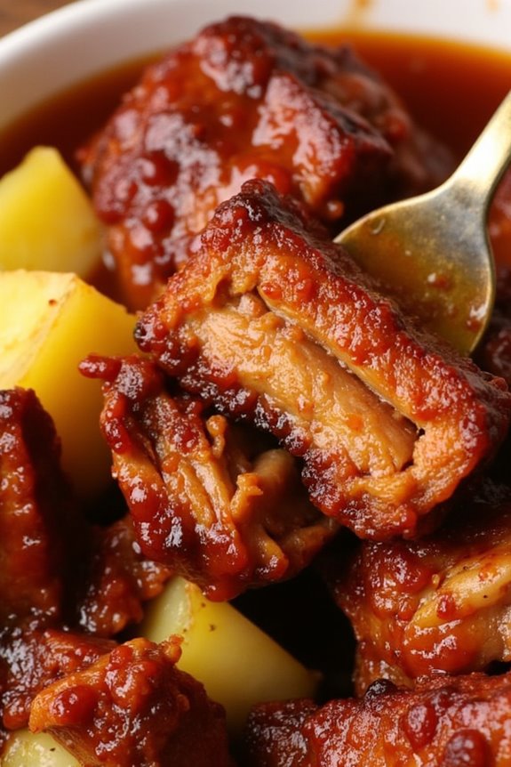 tender sweet and sour ribs