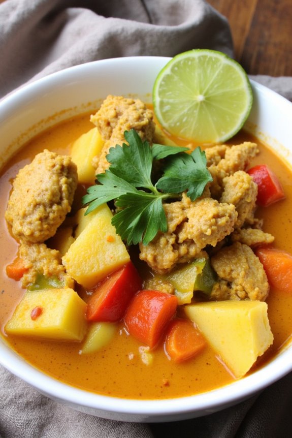 tropical coconut curry stew