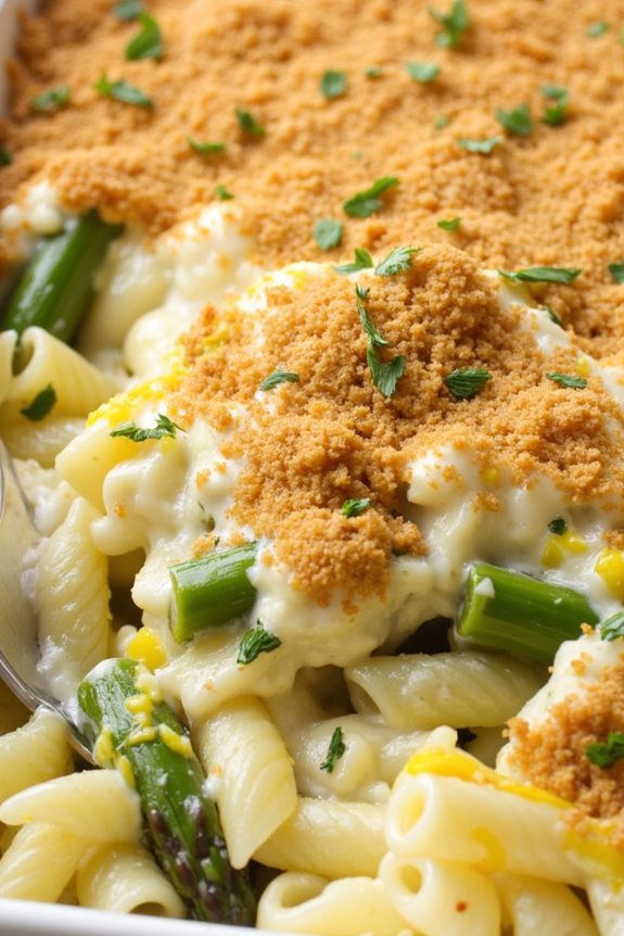 vegan lemon asparagus casserole