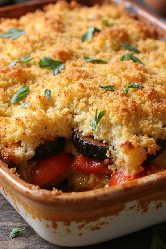 vegan mediterranean eggplant gratin