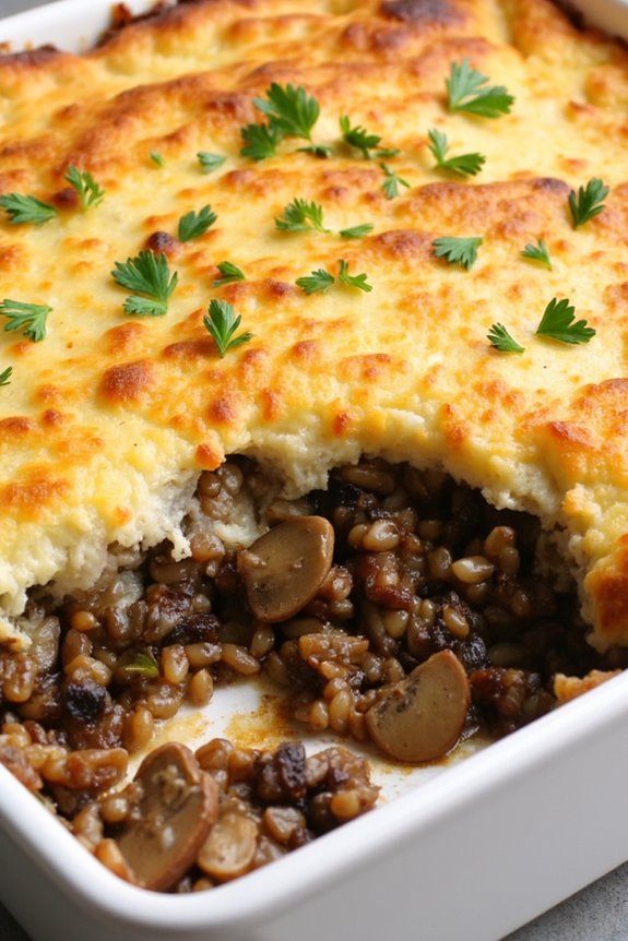 vegan wild rice casserole