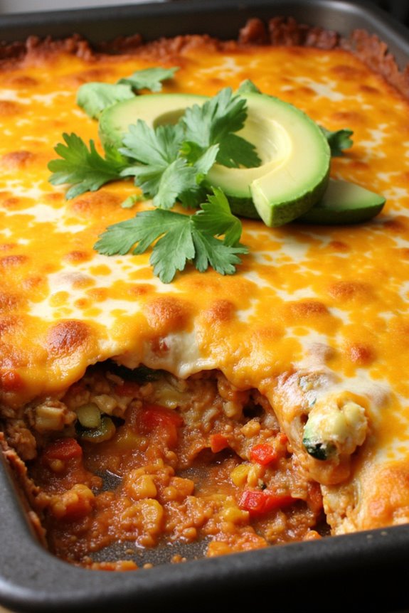 vegetarian enchilada casserole recipe