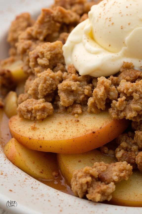 warm comforting apple dessert