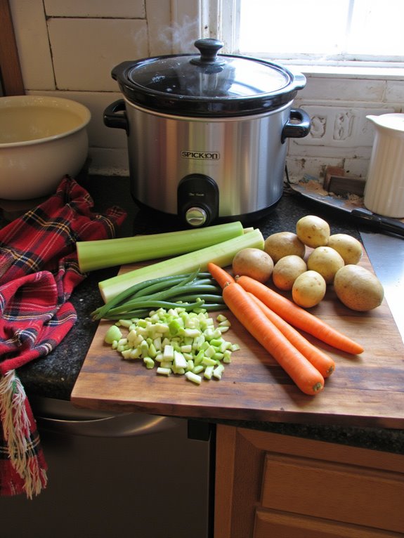 warm nourishing vegetable soup
