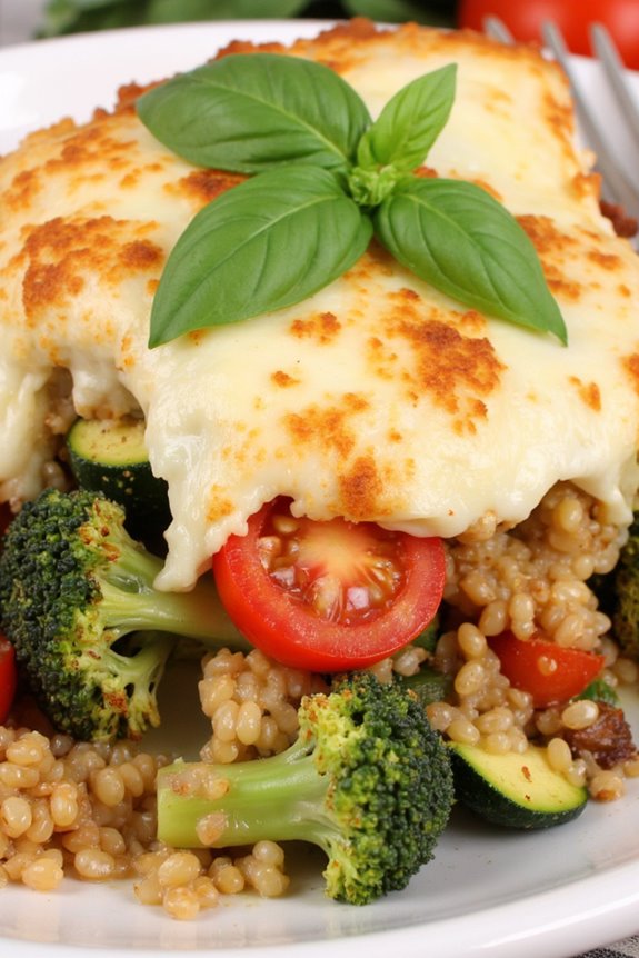 wholesome quinoa veggie casserole
