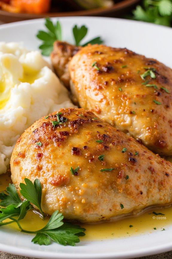 zesty slow cooked lemon chicken